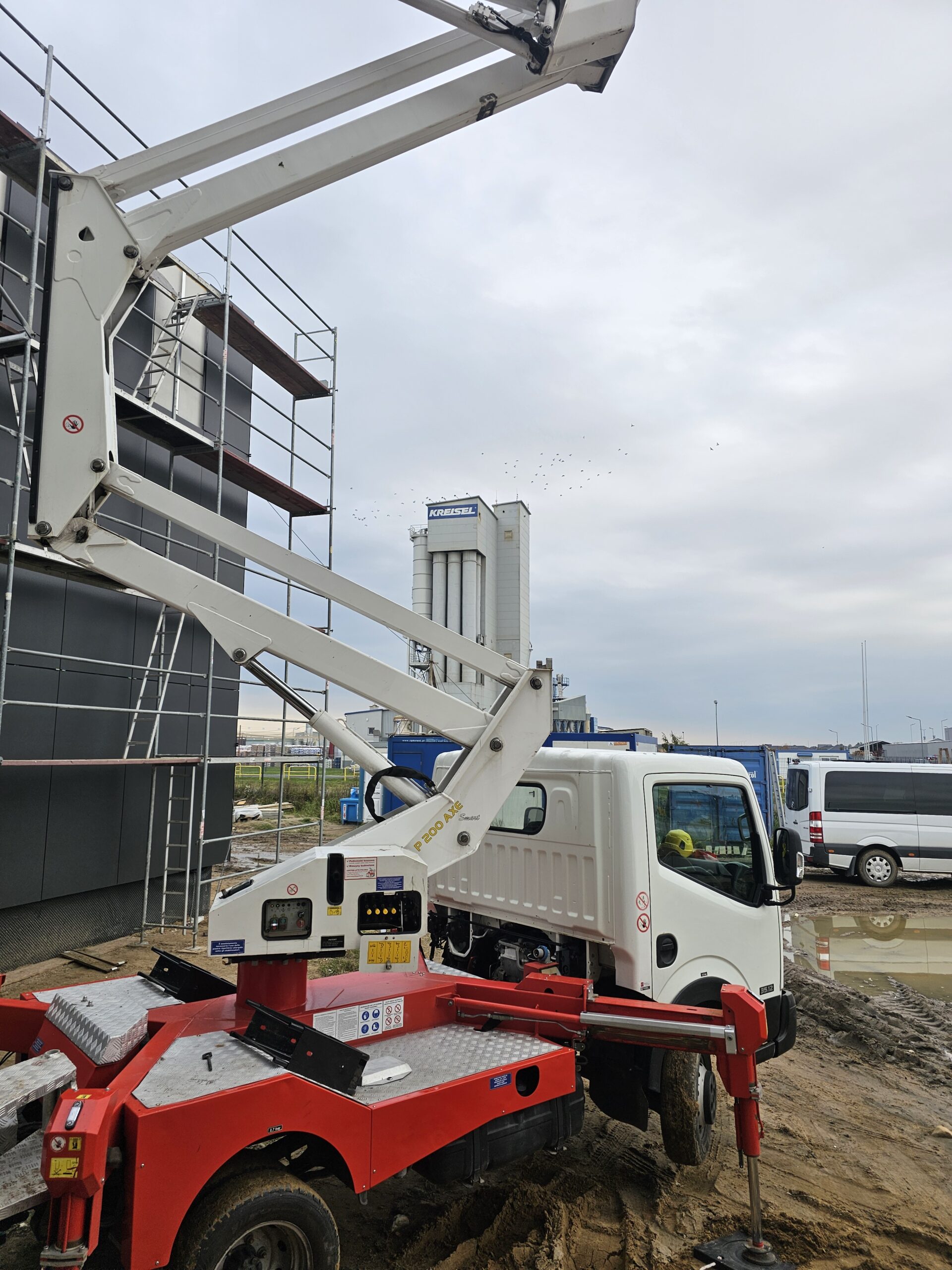 Podnośnik przy pracy